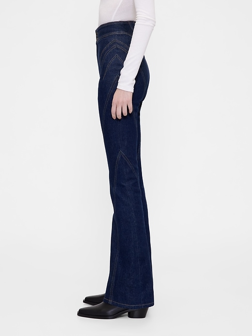 Image number 3 showing, GapStudio High Rise Seamed Boot Jeans
