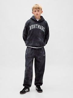 Gap × Disney Tim Burton’s The Nightmare Before Christmas Kids VintageSoft Skull Baggy Joggers