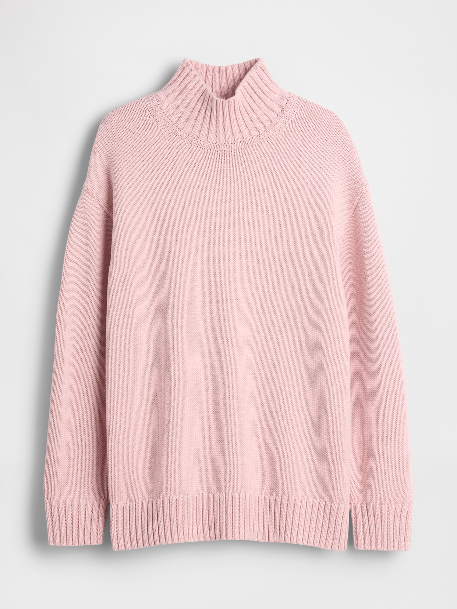 100% Cotton Oversized Mockneck Sweater