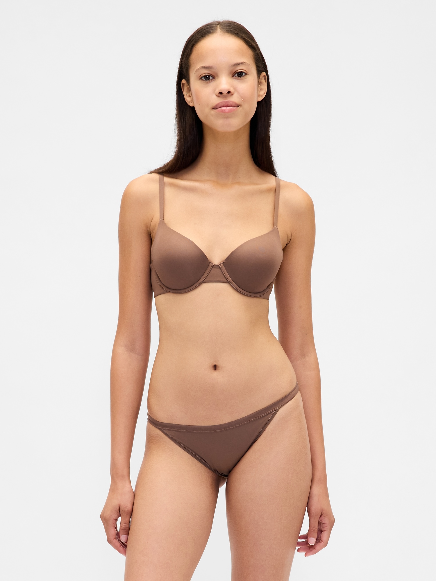 SecondSkin Semi-Demi Bra - Cacao Brown