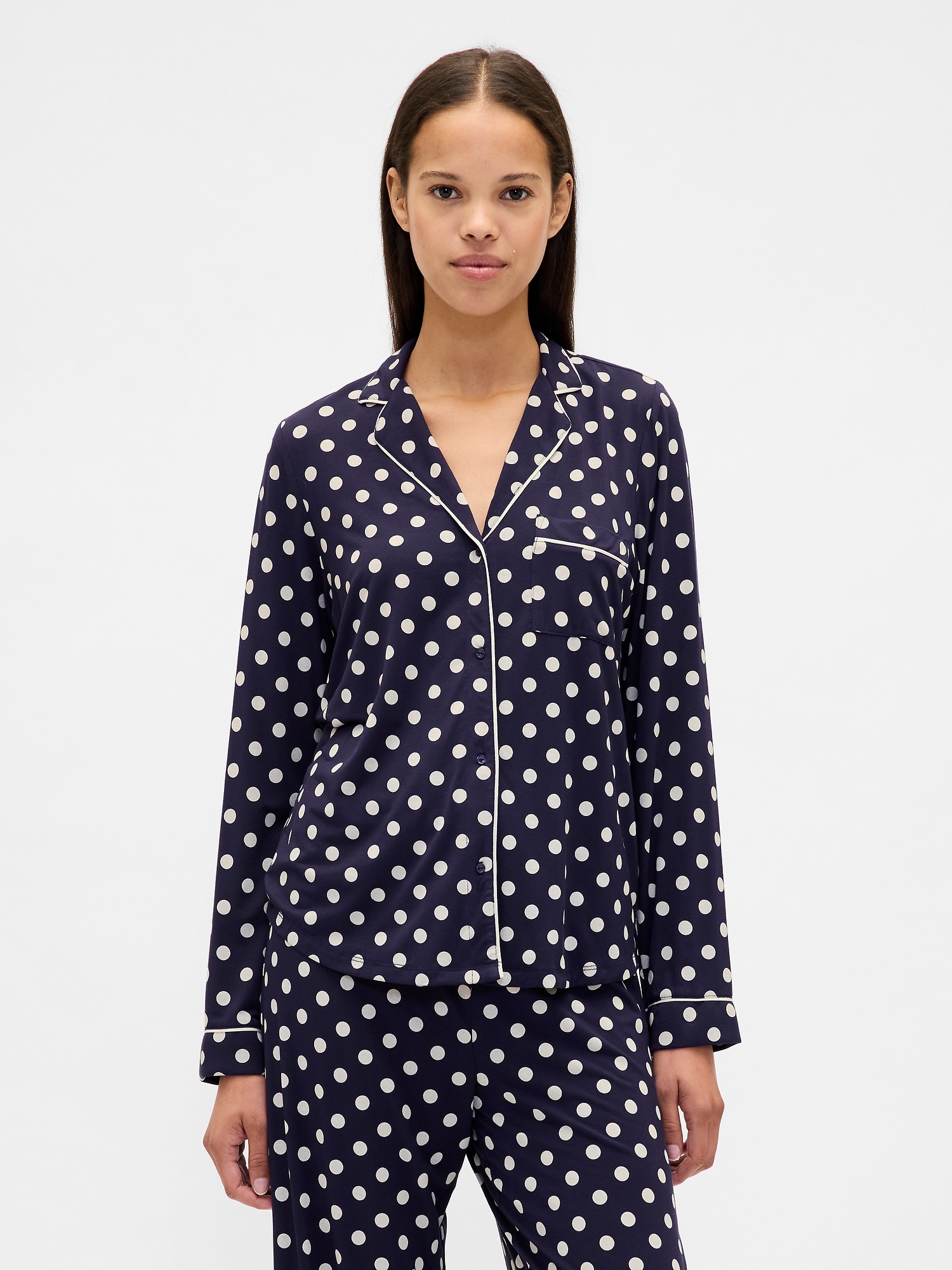 Gap Modal Pj Shirt In Pattern
