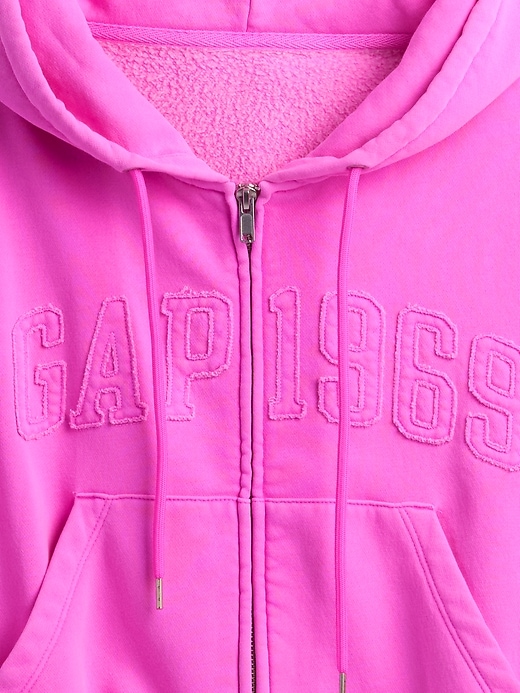 Image number 4 showing, VintageSoft 1969 Logo Zip Hoodie