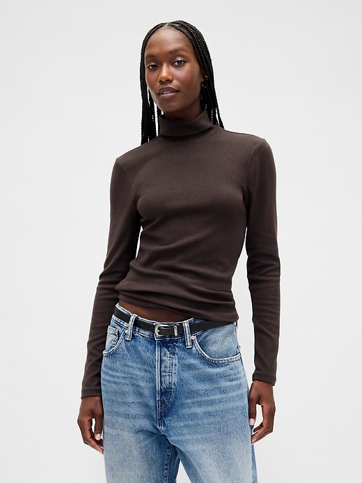 Image number 1 showing, Modern Rib Turtleneck
