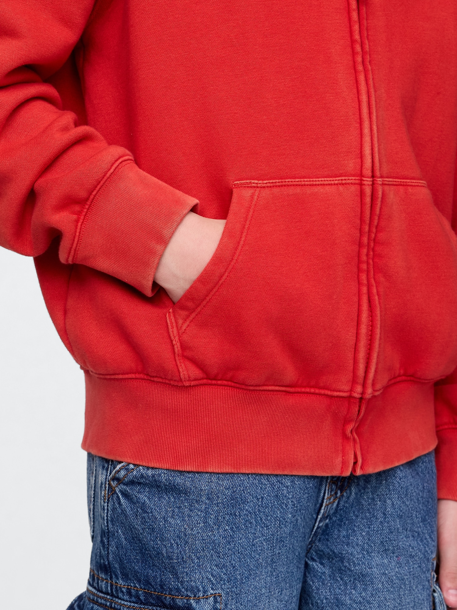 Kids VintageSoft Zip Hoodie
