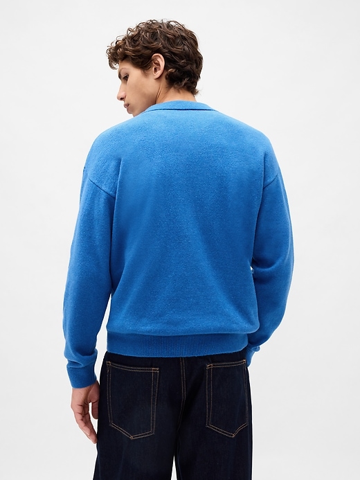 Image number 3 showing, CashSoft Relaxed Polo Sweater