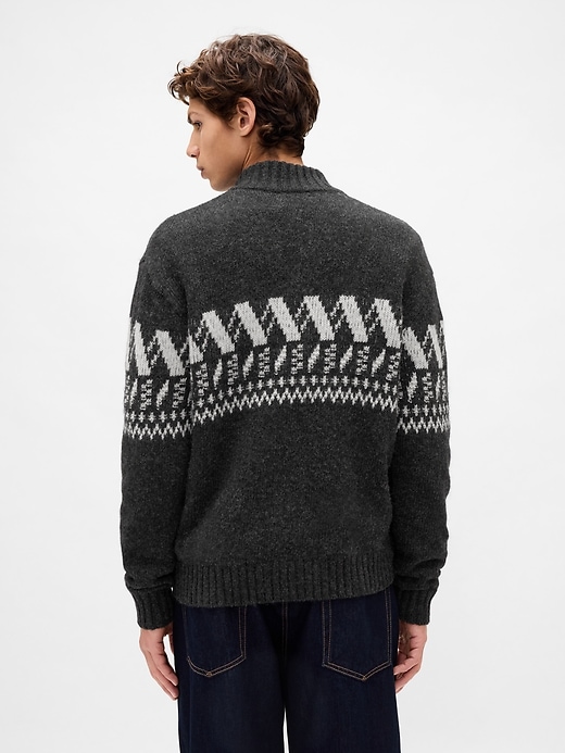 Image number 3 showing, Wool-Blend Zip Cardigan Sweater