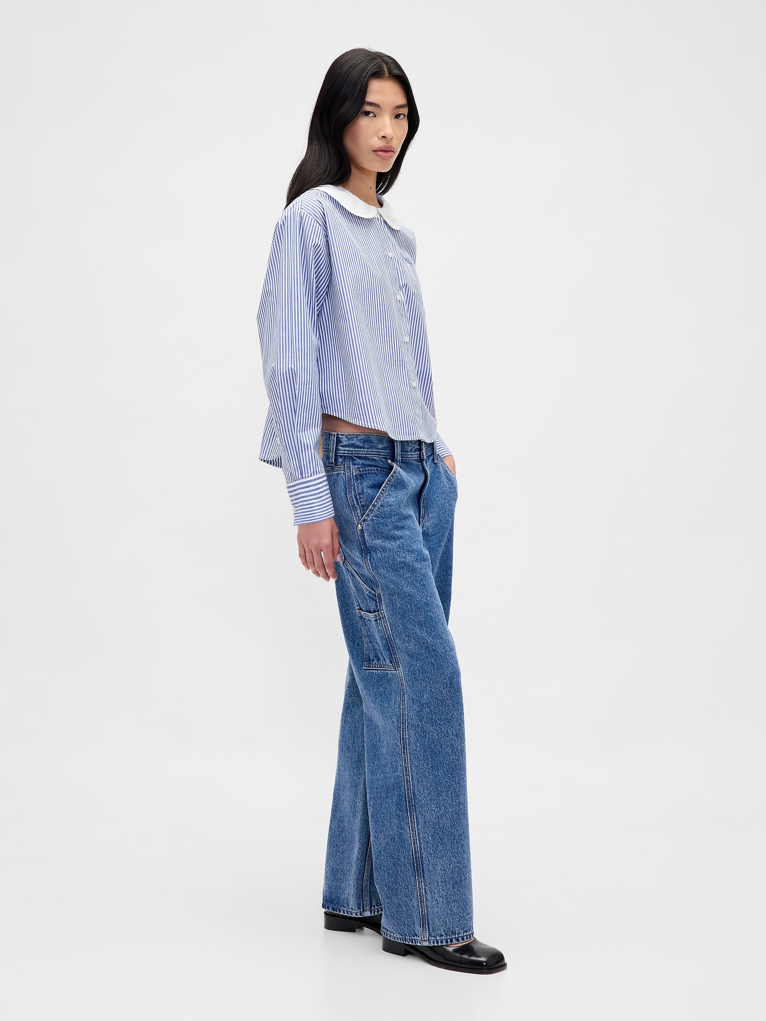 Gap × Sandy Liang Poplin Oversized Shirt