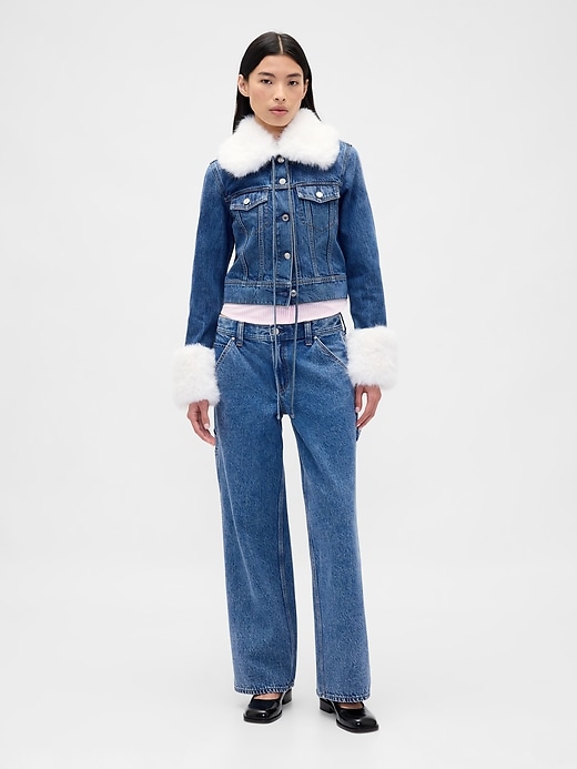 Image number 1 showing, Gap × Sandy Liang Low Rise ‘90s Loose Carpenter Jeans