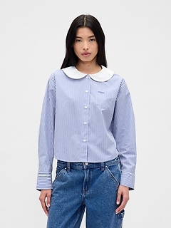 Gap × Sandy Liang Poplin Oversized Shirt