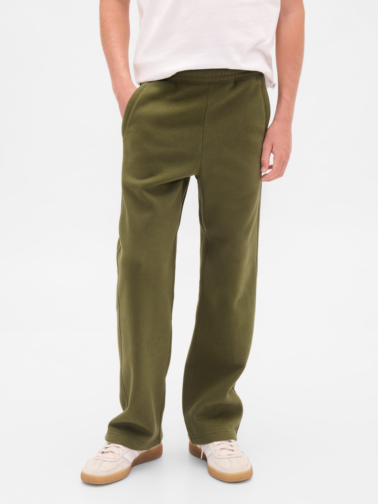 Детские брюки Gap Kids VintageSoft Relaxed Sweatpants — фото 4