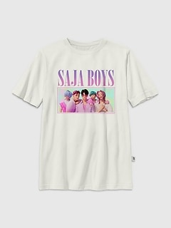 Kids K-Pop Demon Hunters Saja Boys Graphic T-Shirt