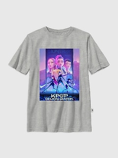 Kids K-Pop Demon Hunters Poster Graphic T-Shirt