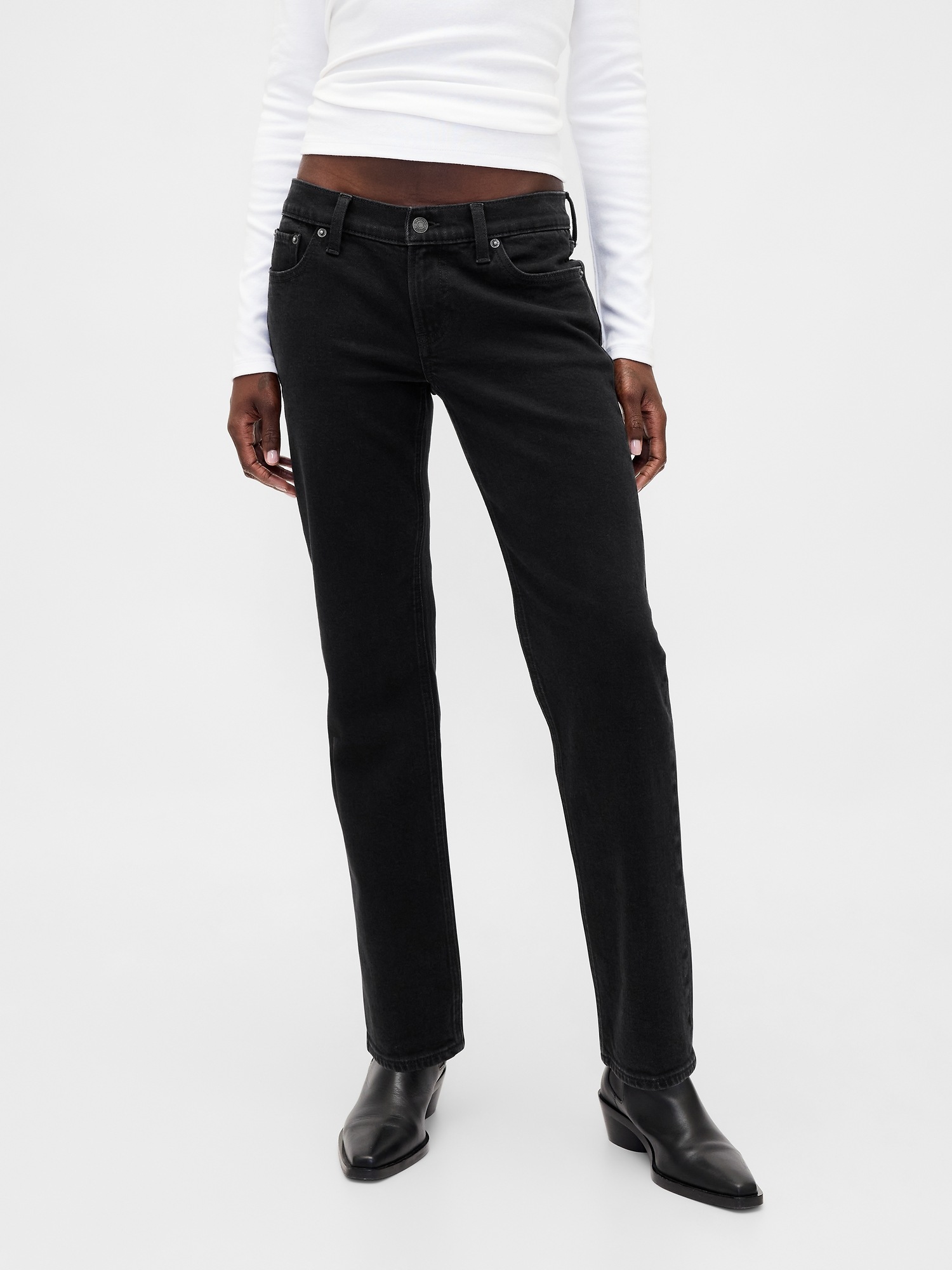 Женские джинсы Gap Low Rise '90s Slim Straight Jeans — фото 2