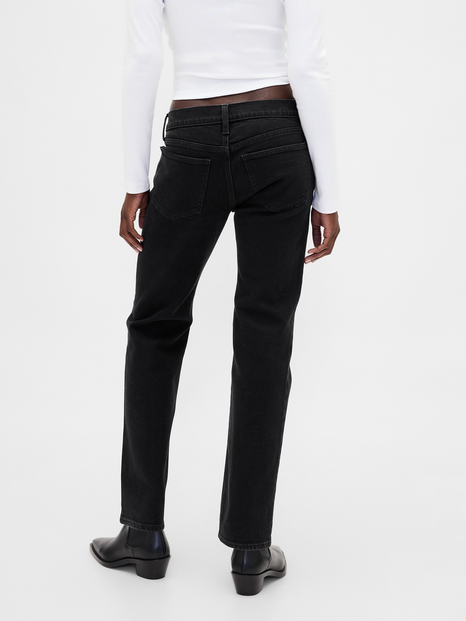 Женские джинсы Gap Low Rise '90s Slim Straight Jeans — фото 4