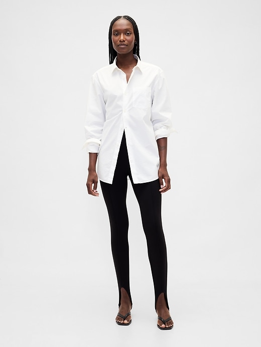 Image number 1 showing, High Rise Ponte Stirrup Pants
