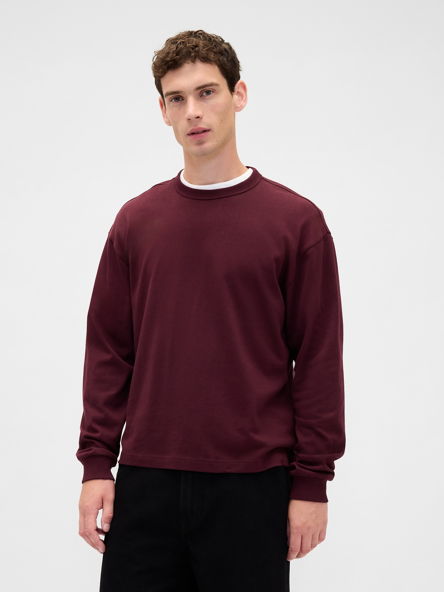Heavyweight Crop T-Shirt - Tuscan Red