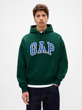 Extra Heavyweight French Terry Oversized Logo Hoodie