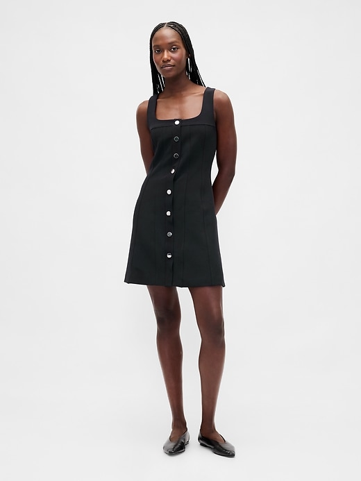 Image number 1 showing, BiStretch Seamed Mini Dress