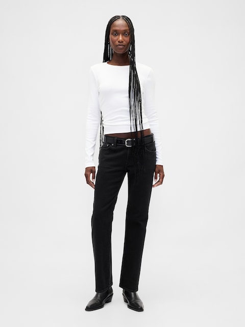 Low Rise '90s Slim Straight Jeans