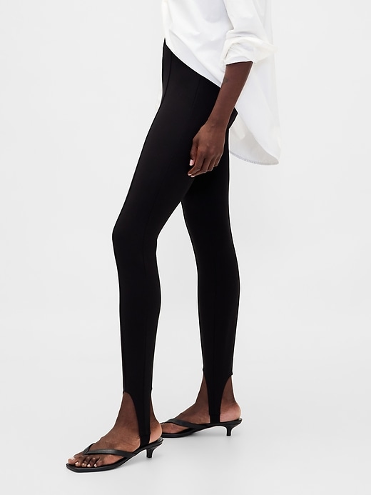 Image number 3 showing, High Rise Ponte Stirrup Pants