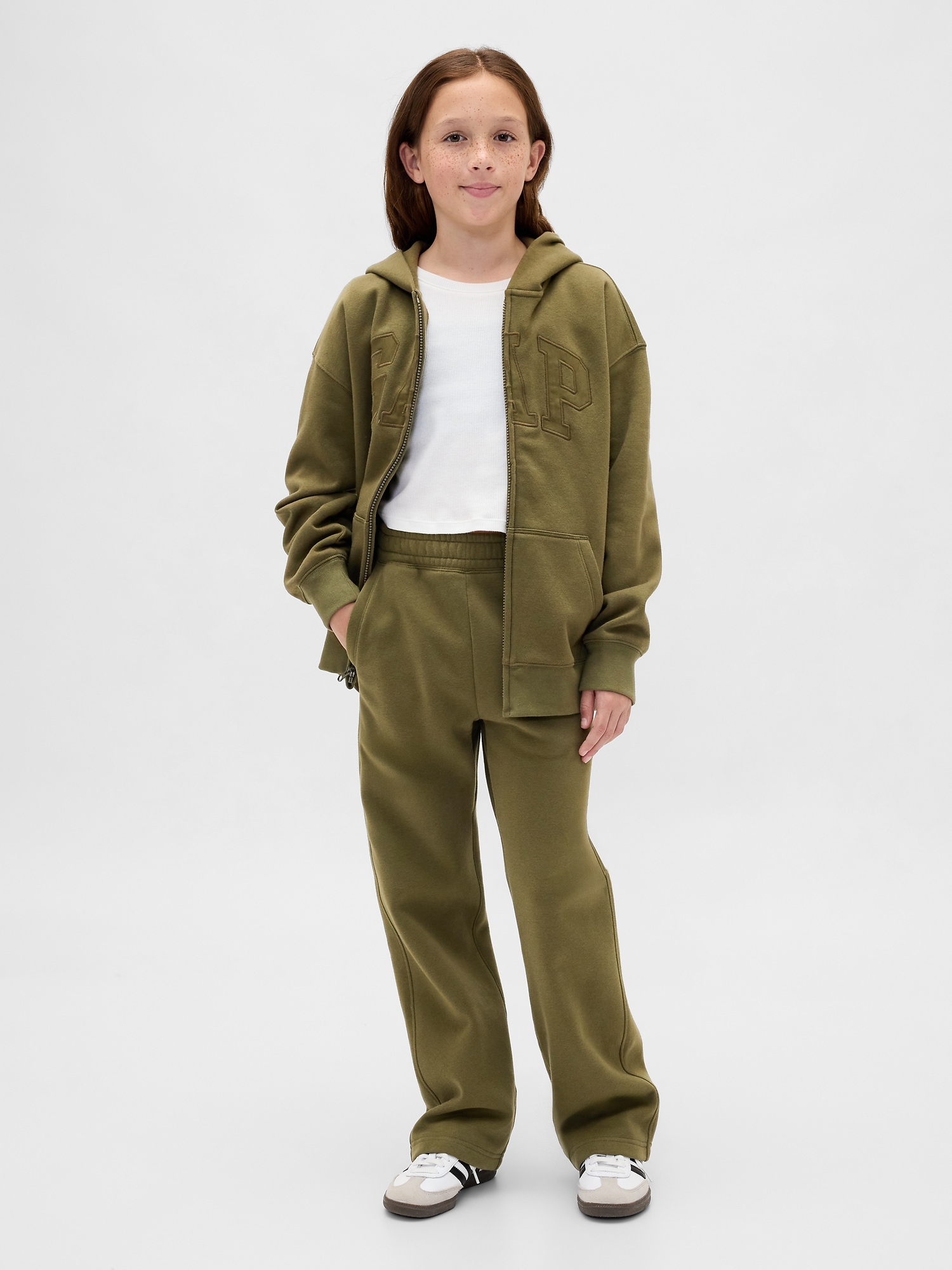 Детские брюки Gap Kids VintageSoft Relaxed Sweatpants — фото 2