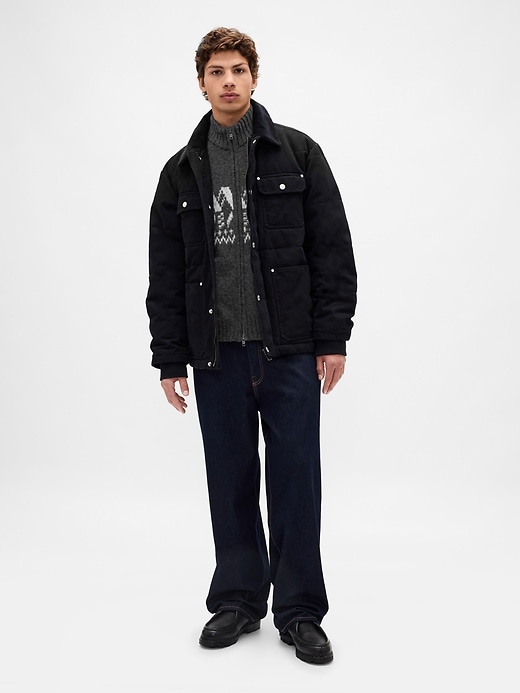 Image number 2 showing, Wool-Blend Zip Cardigan Sweater
