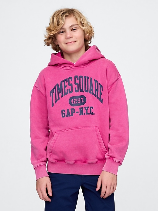 Image number 1 showing, Kids VintageSoft NYC Times Square Hoodie