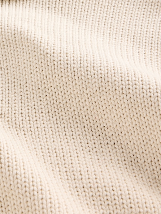 Image number 4 showing, 100% Cotton Oversized Mockneck Sweater