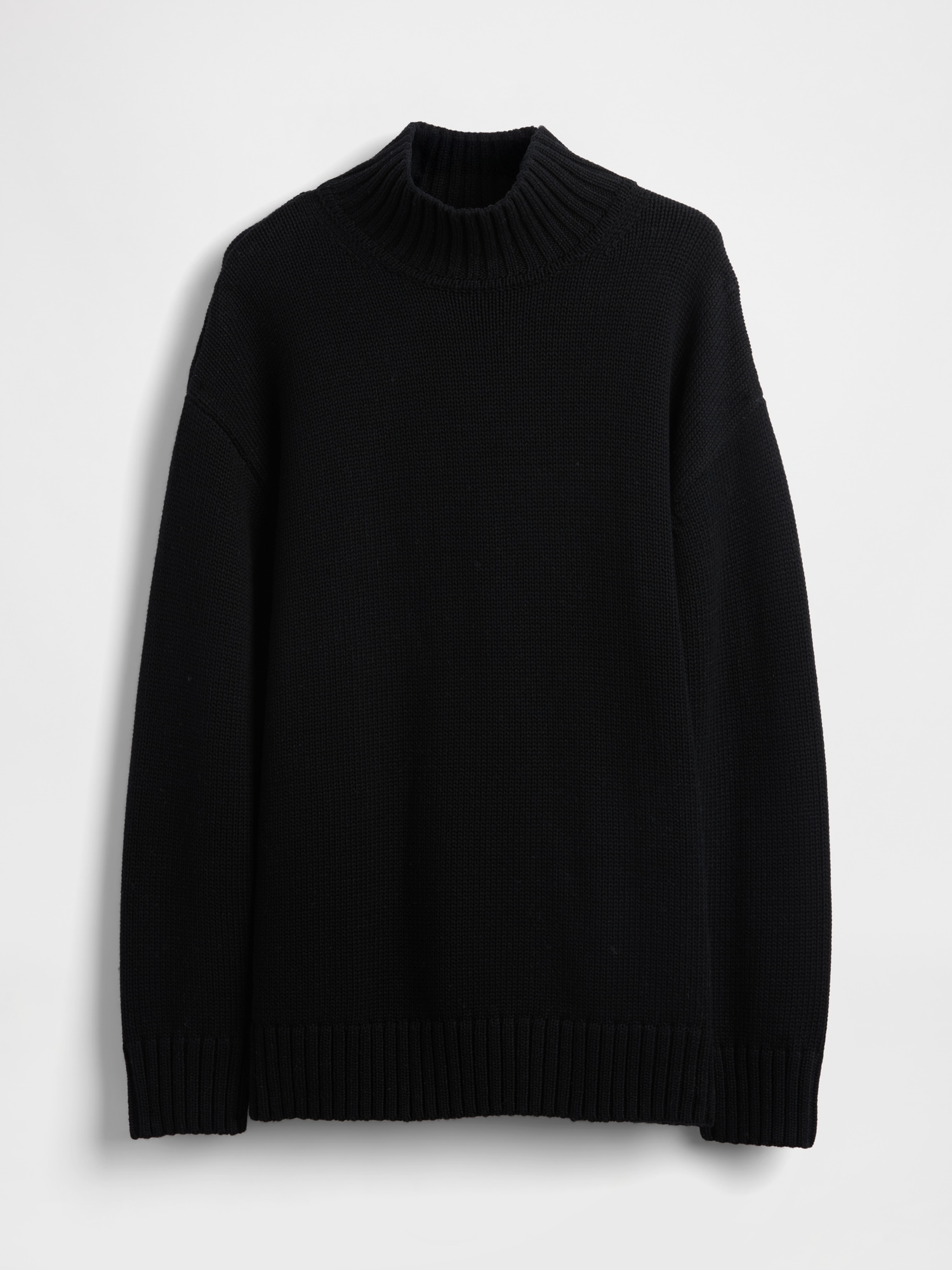 100% Cotton Oversized Mockneck Sweater