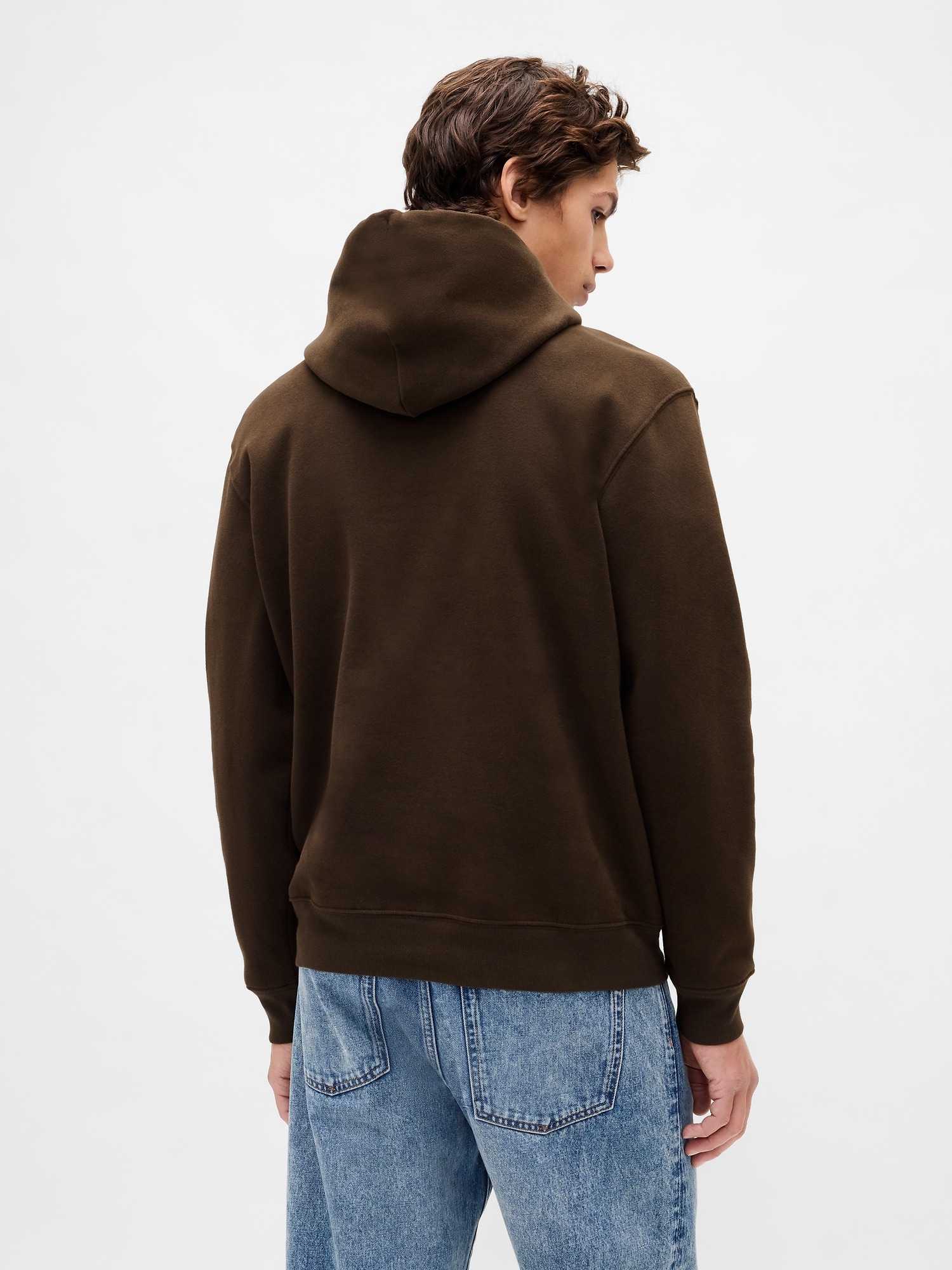 Adult VintageSoft Arch Logo Hoodie - Brown - View 27