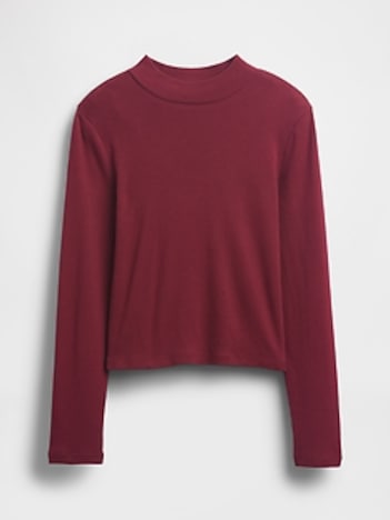Kids Rib Mockneck T-Shirt