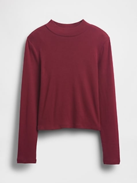 Kids Rib Mockneck T-Shirt