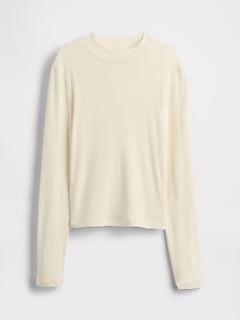 Kids Rib Mockneck T-Shirt
