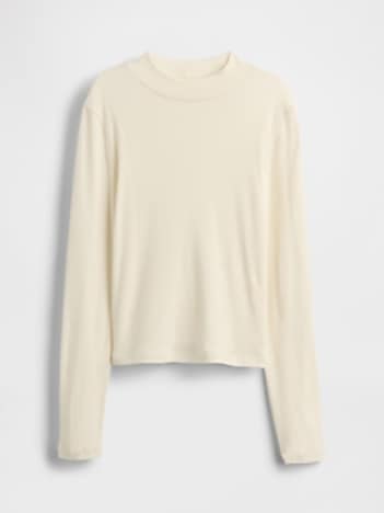 Kids Rib Mockneck T-Shirt