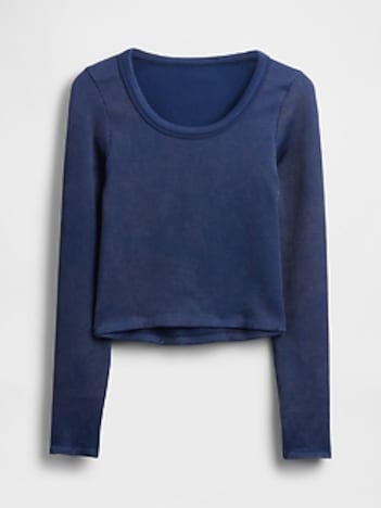 GapFit Seamless Rib Crop Top