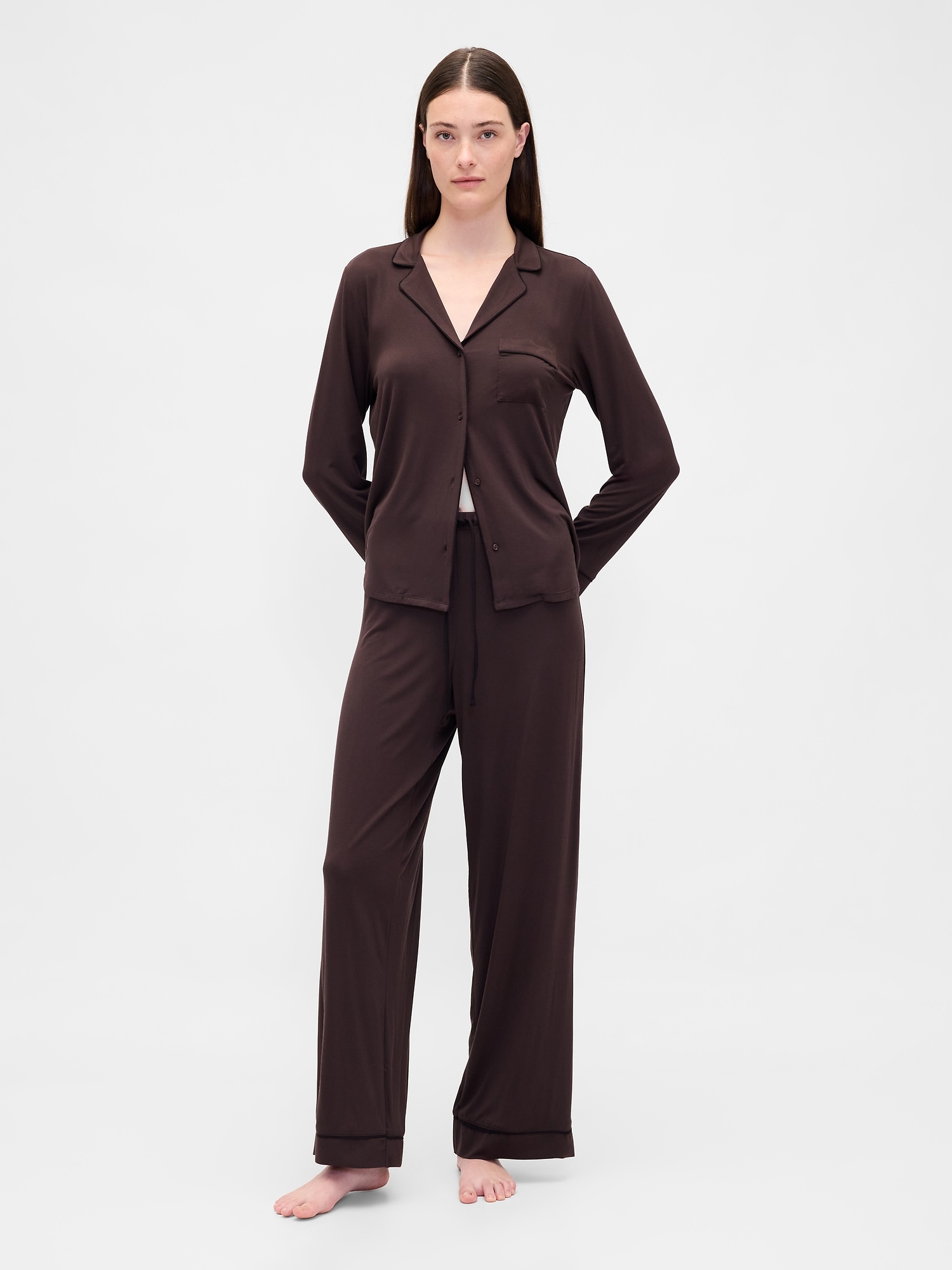Modal PJ Pants - Terra Brown