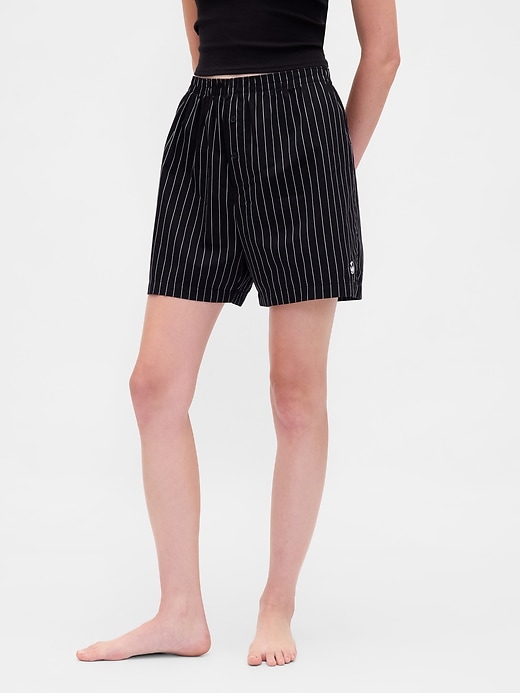 Image number 3 showing, Gap × Disney Tim Burton’s The Nightmare Before Christmas Adult Organic Cotton Stripe Skull Boxers