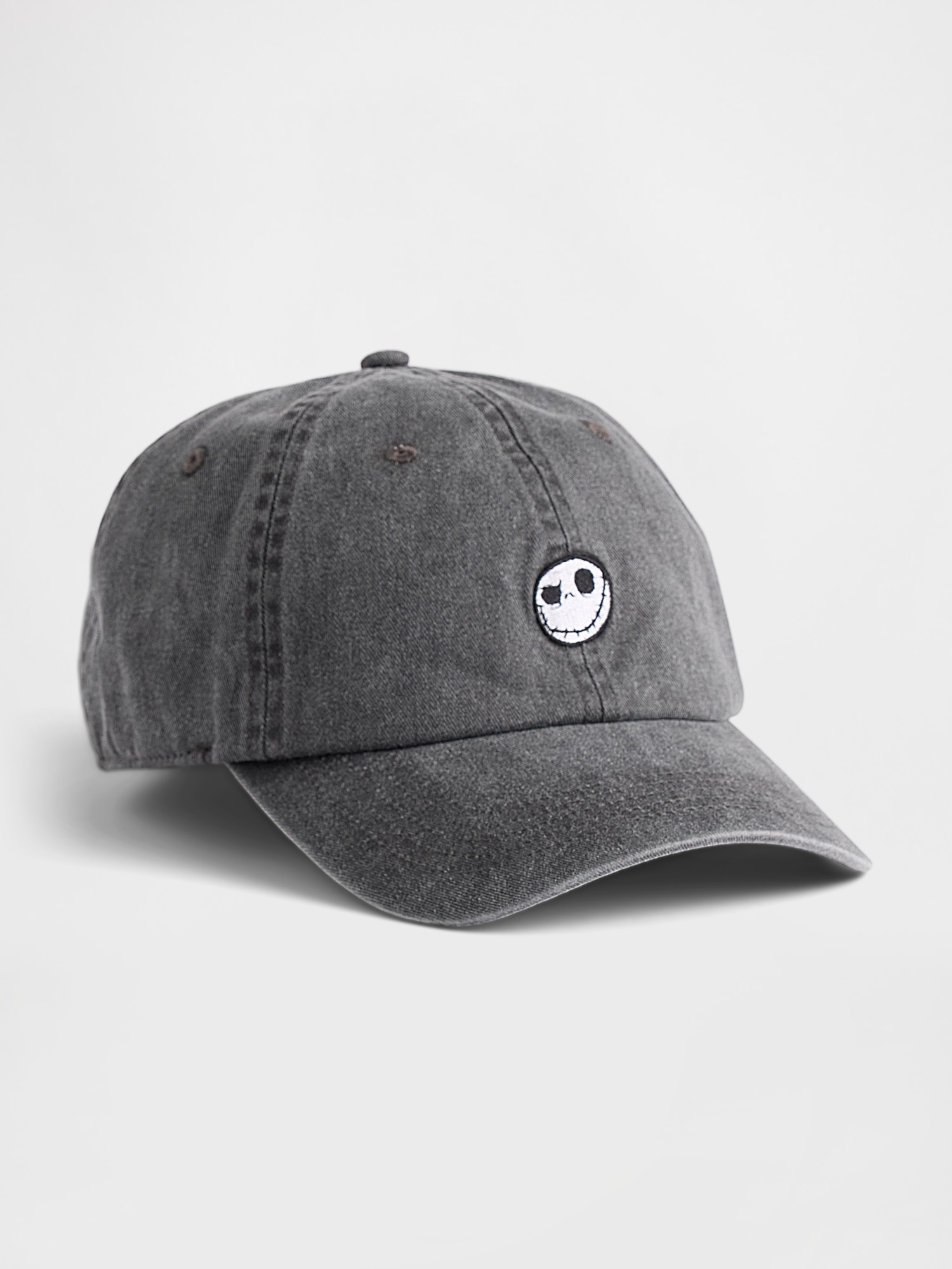 Gap × Disney Tim Burton’s The Nightmare Before Christmas Skull Baseball Hat - Black