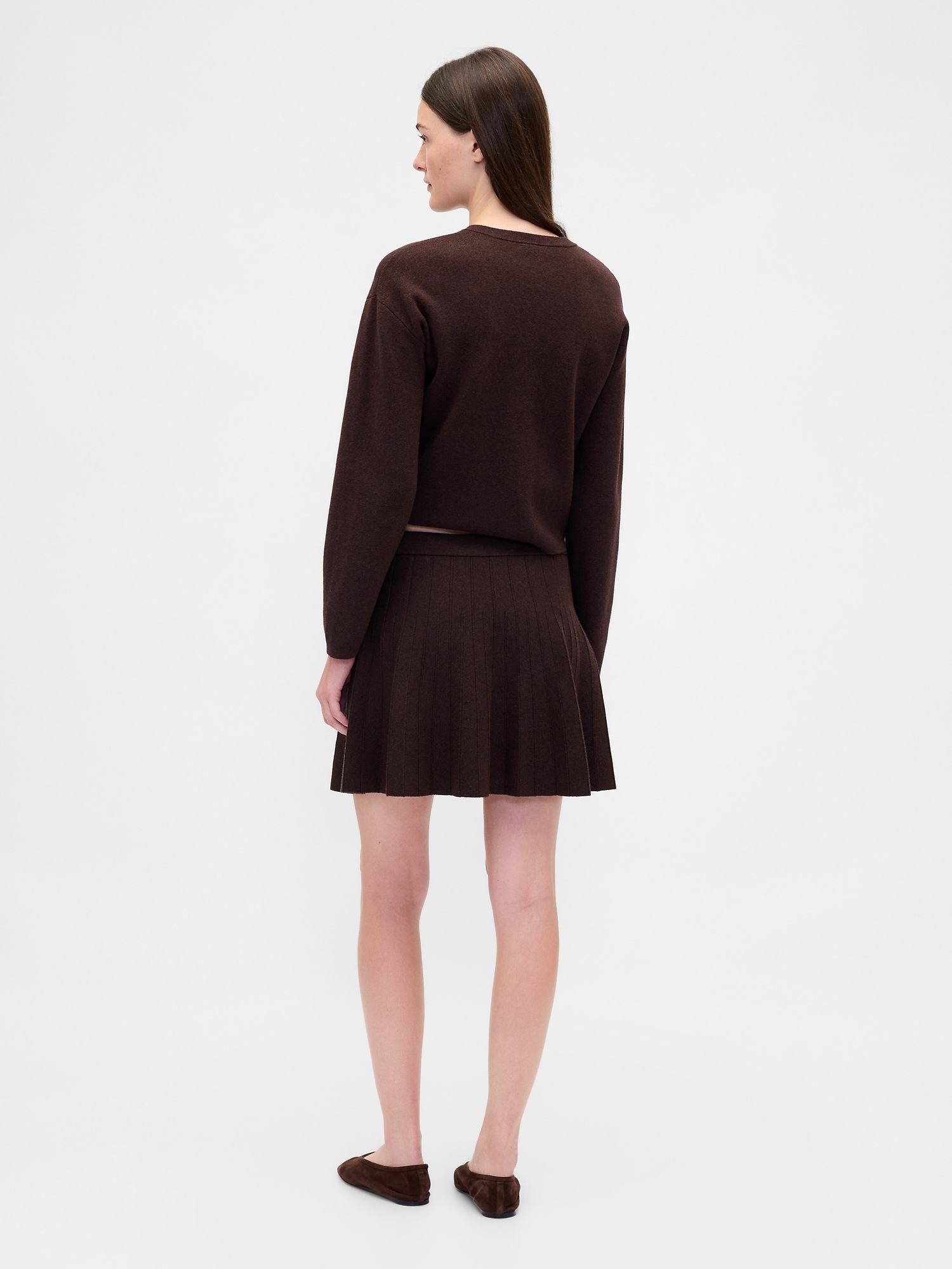 Женские юбки Gap Pleated Mini Sweater Skirt — фото 2