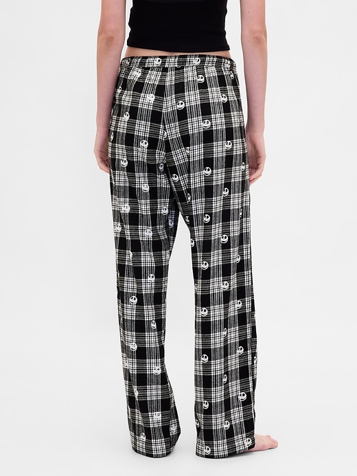 Image number 4 showing, Gap × Disney Tim Burton’s The Nightmare Before Christmas Adult Skull Flannel PJ Pants