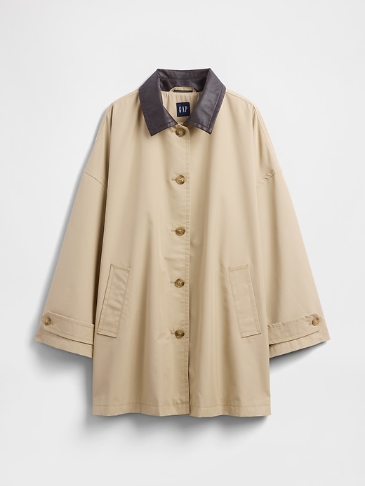 Image number 5 showing, Twill Oversized Trench Coat