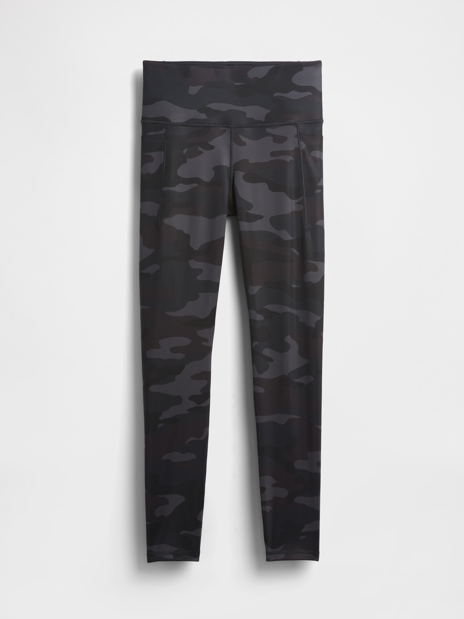 GapFit High Rise Power Full Length Leggings - Black & Grey Camo
