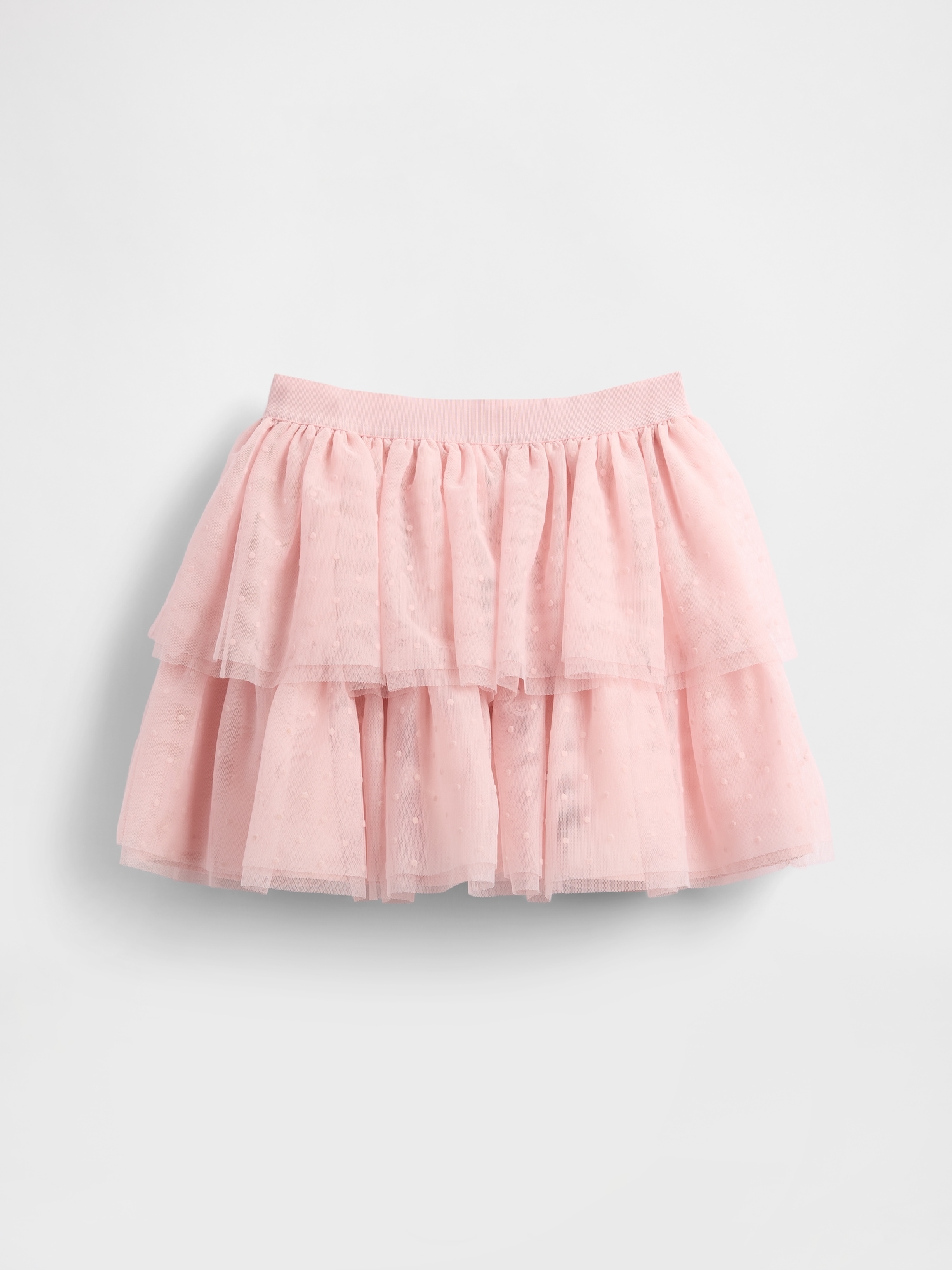Kids Tiered Tulle Skirt - Pure Pink