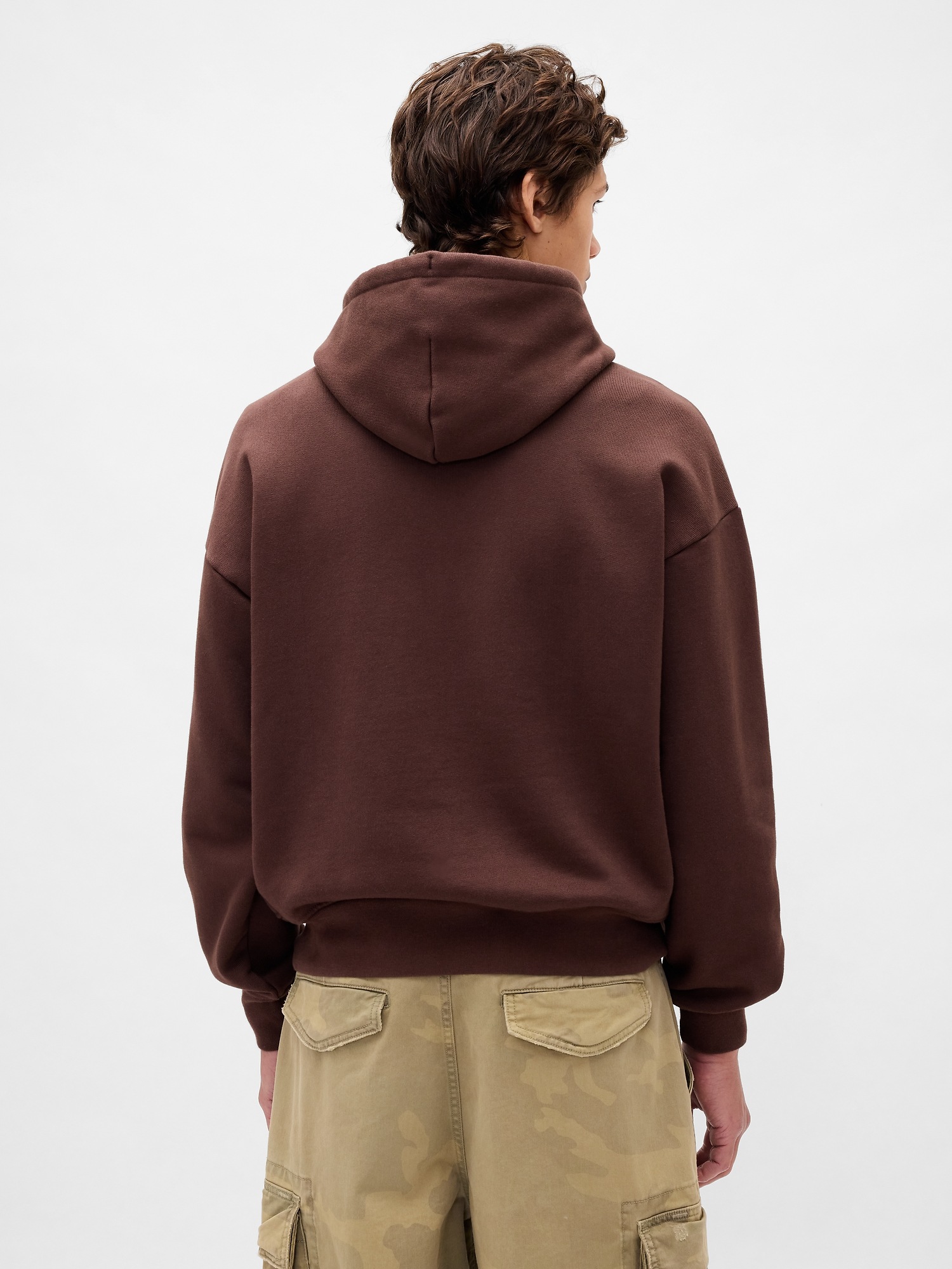 Мужские худи Gap Adult Extra Heavyweight French Terry Oversized Logo — фото 3