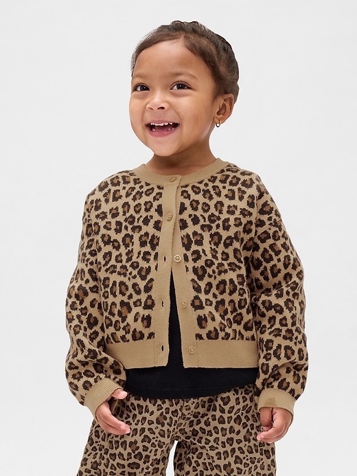 Image number 3 showing, Baby & Toddler Leopard Horseshoe Jeans