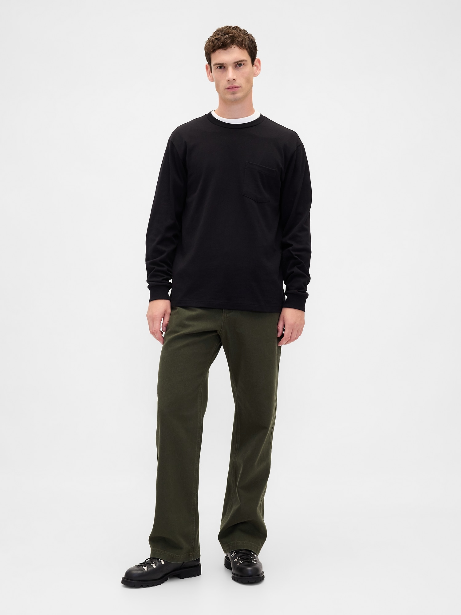 Gap Canvas '90s Loose Carpenter Pants In Green