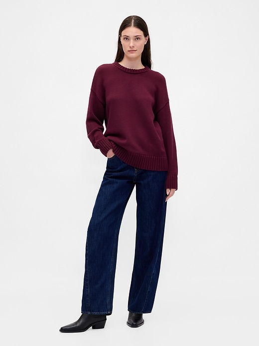 Image number 2 showing, 100% Cotton Oversized Sweater