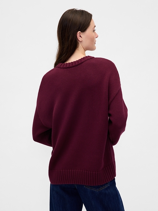 Image number 3 showing, 100% Cotton Oversized Sweater