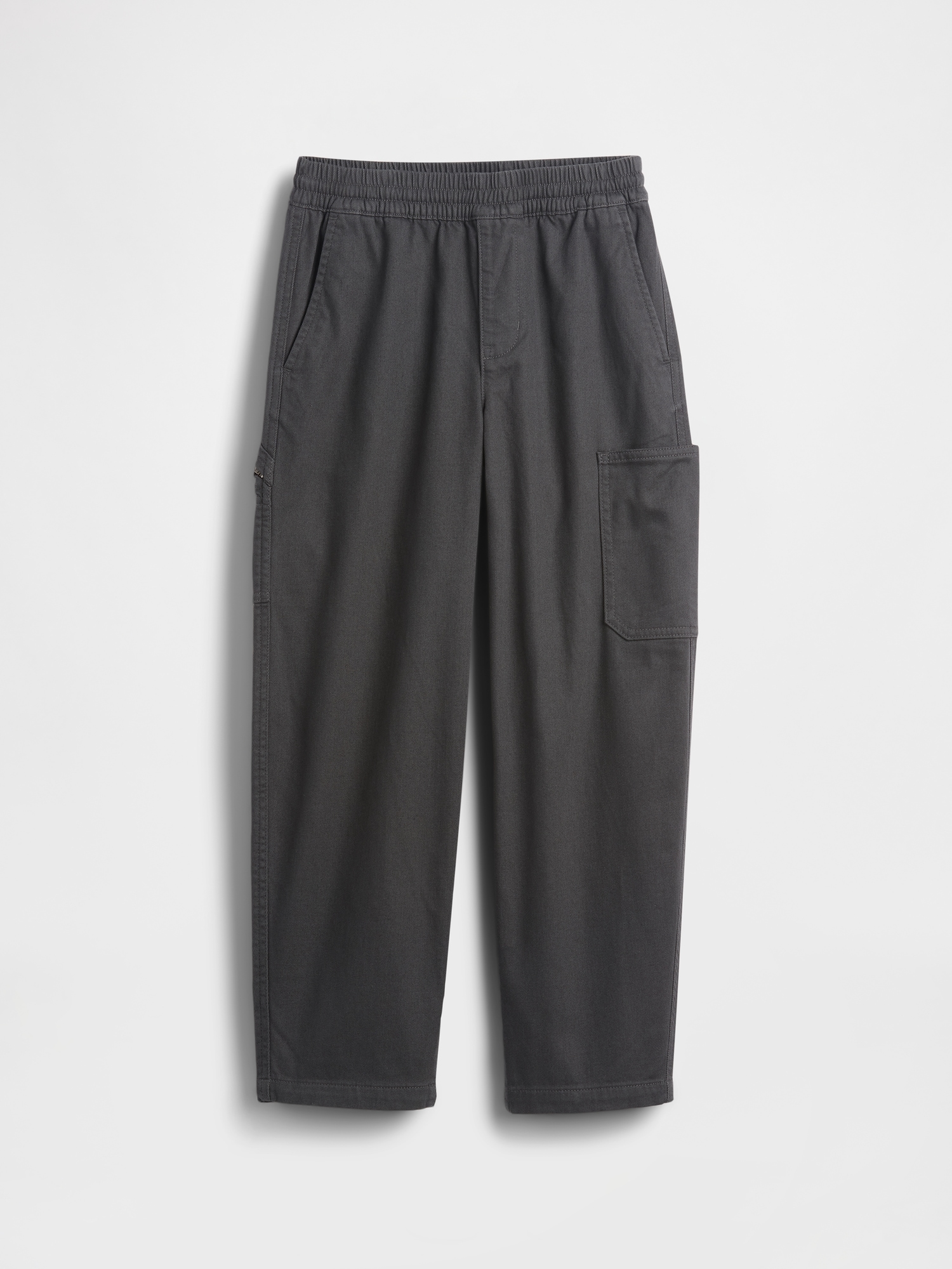 Kids Brushed Cargo Baggy Taper Pants