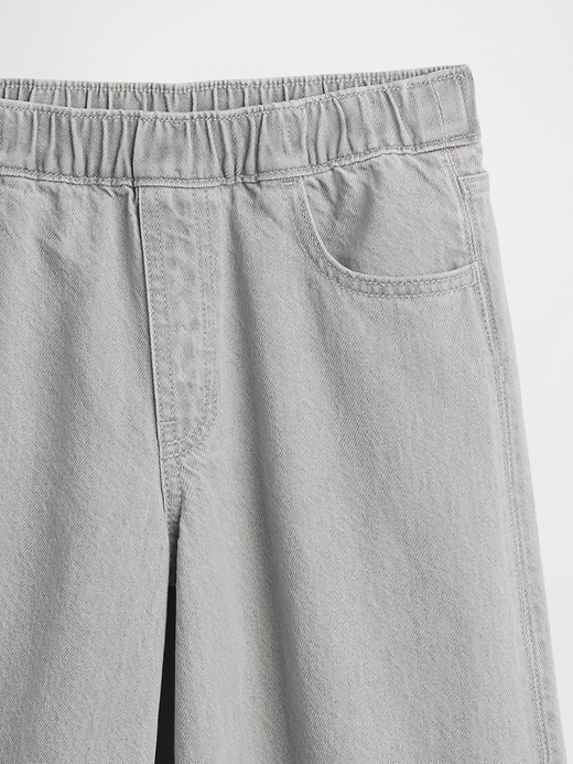 Image number 4 showing, Kids Low Rise Bow Split-Hem Baggy Jeans